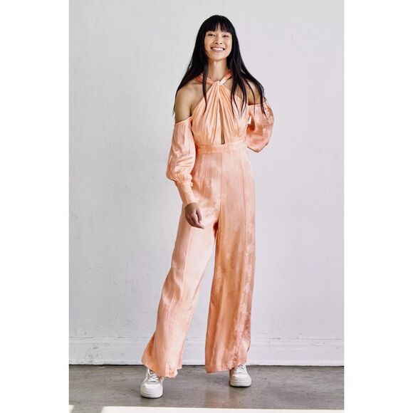 Free People x alice McCall Memory Lane Halter Cold Shoulder Jumpsuit $450